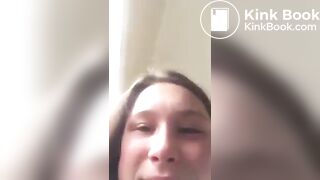 Hot Princess Shitting on Toilet