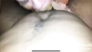 Fat pig pukes on shitty dick