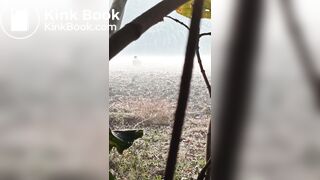 Outdoor desi pee gaand