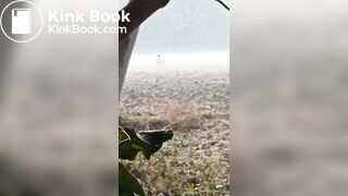 Outdoor desi pee gaand