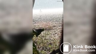 Outdoor desi pee gaand