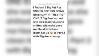 SSBBW sisters Shitty Sex