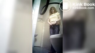 Pooping hard turds - video 3