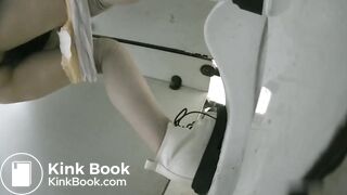 Girl Asian pooping piss toilet.MLL_022