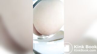 Girl Asian pooping piss toilet.MLL_020