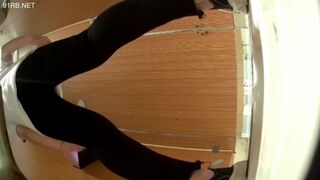 Girl Asian pooping piss toilet.MLL_014