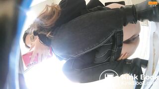 Girl Asian pooping piss toilet.MLL_09