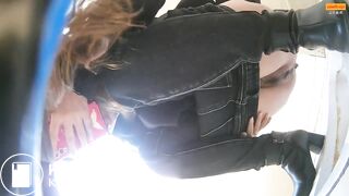 Girl Asian pooping piss toilet.MLL_09