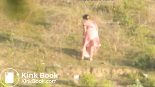 Saree Desi shitting in open field