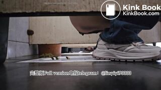 Beautiful girl poops in the toilet 72