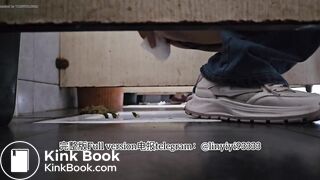 Beautiful girl poops in the toilet 72