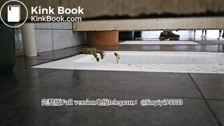 Beautiful girl poops in the toilet 72