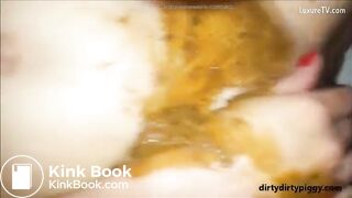 black dildo scat masturbation