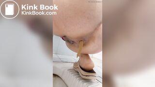 Iranian girl pooping in toilet 3