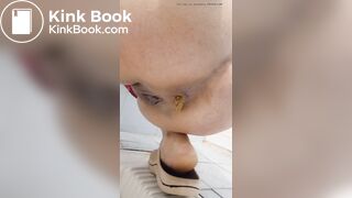 Iranian girl pooping in toilet 3