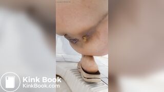 Iranian girl pooping in toilet 3