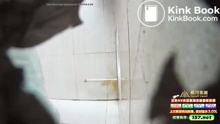 Girl Chinese piss pooping toilet.LLT-017