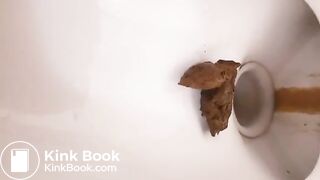 Iranian girl pooping in toilet