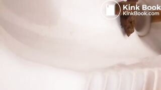 Iranian girl pooping in toilet