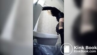 Beauty Russian woman wc poop