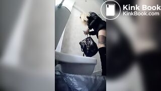 Beauty Russian woman wc poop