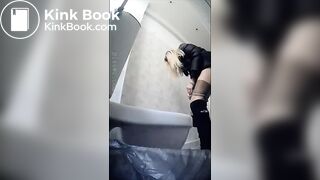 Beauty Russian woman wc poop