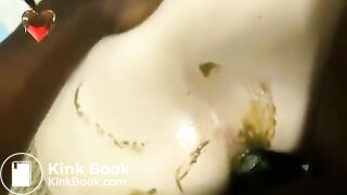 Girl get hard anal fuck with poop