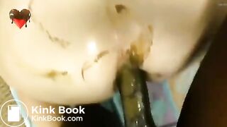 Girl get hard anal fuck with poop