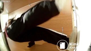 Girl Asian pooping piss toilet.MLL_012