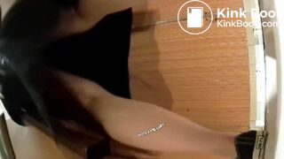 Girl Asian pooping piss toilet.MLL_013