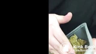 Nerd girl eating shit @@