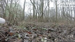 Shitting on some leaves