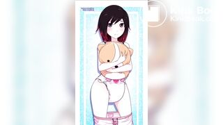 Girl hugs bear while messing diaper