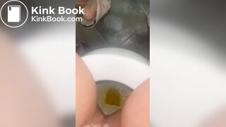 Pushing out a poop