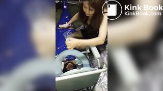Chinese girl femdom scat 2