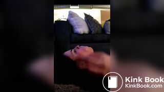Cute girl chews & swallows all of her master's shit