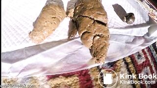 big ass shitting a thick log