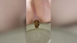 Nice tight ass pooping!