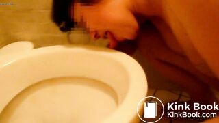 Public toilet lick - video 3