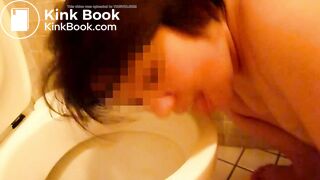 Public toilet lick - video 3