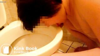 Public toilet lick - video 3