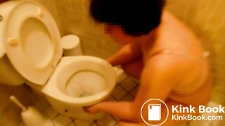 Public toilet lick - video 3