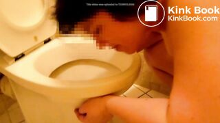 Public toilet lick - video 3