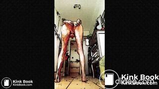 all naked with shit on body