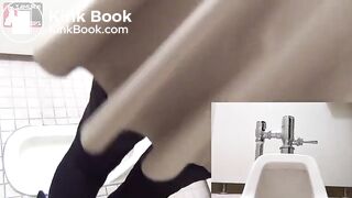 Japanese squat scat with tampon