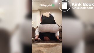 White Jeans Facesitting Poop