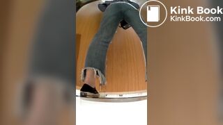 Girl Asian pooping piss toilet.MLL_027