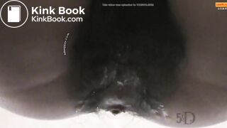 Girl Chinese piss pooping toilet.LLT-026