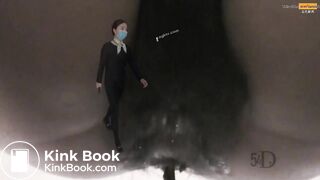 Girl Chinese piss pooping toilet.LLT-026