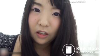 self filmed woman takes a sloppy poop